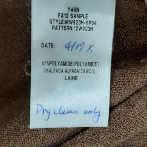 Lafayette 148 New York Black and Brown Crew Neck Sweater - Picture 5 of 6